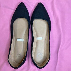 a new day black slip on flats